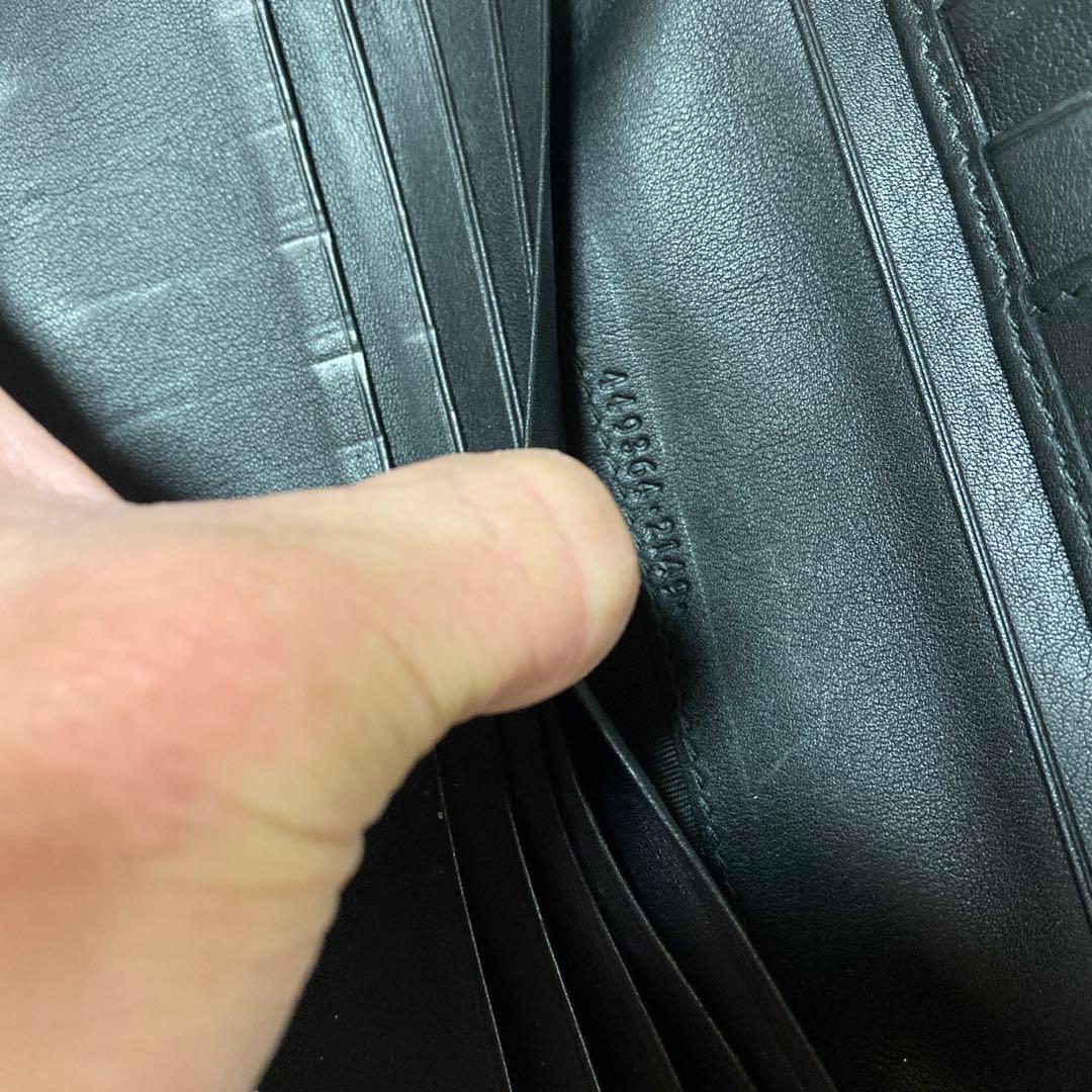 GUCCI ブラック GGパターン長財布