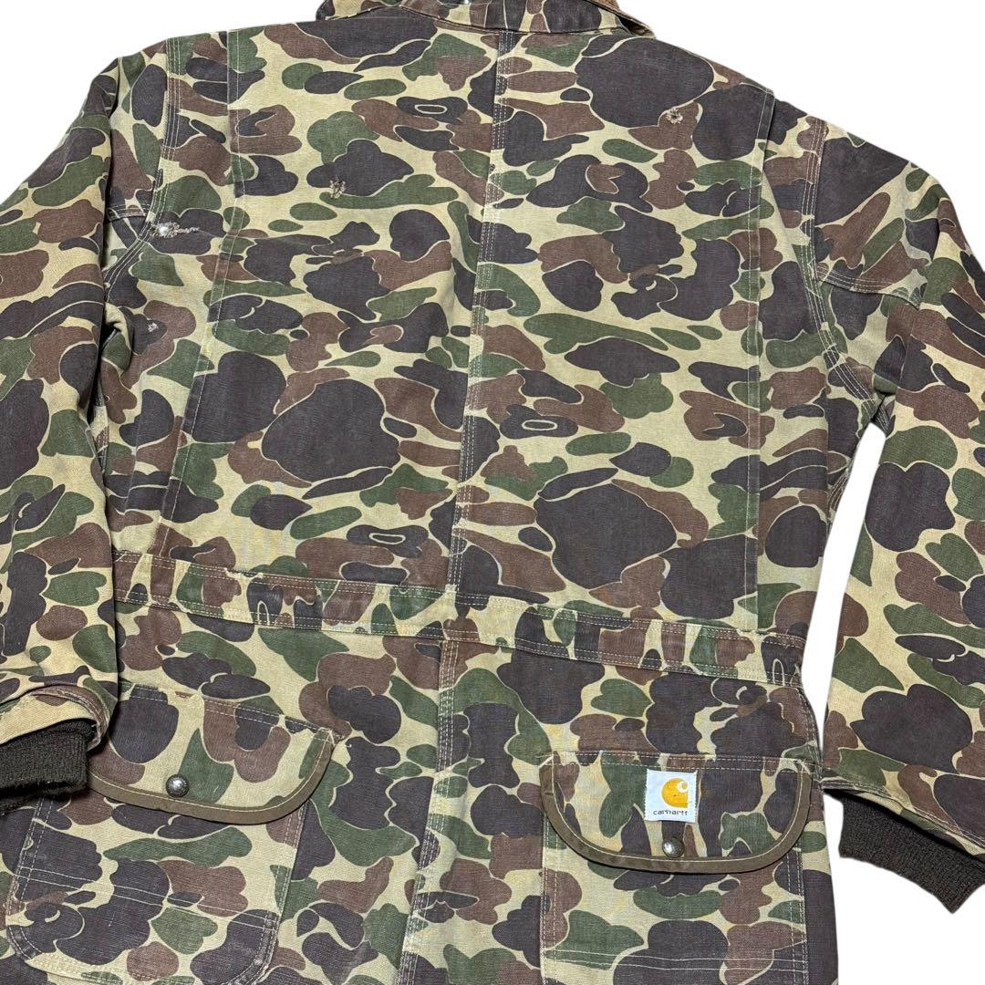 Carhartt 迷彩 オーバーオール 44R US製　IDEALジップ 80s