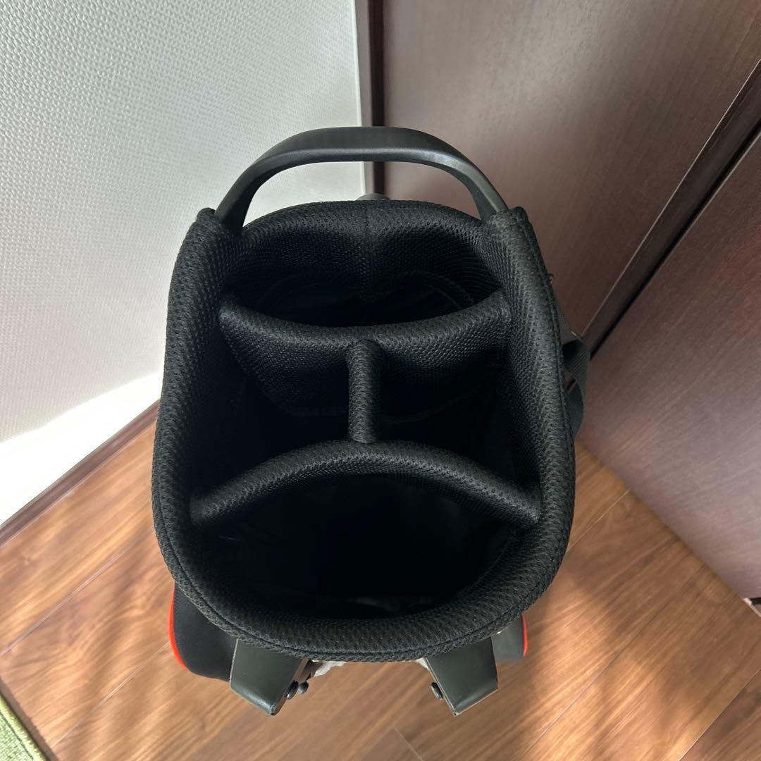 ‼️美品‼️デサント ゴルフ キャディバッグ スタンド式 オレンジ DQBVJJ04