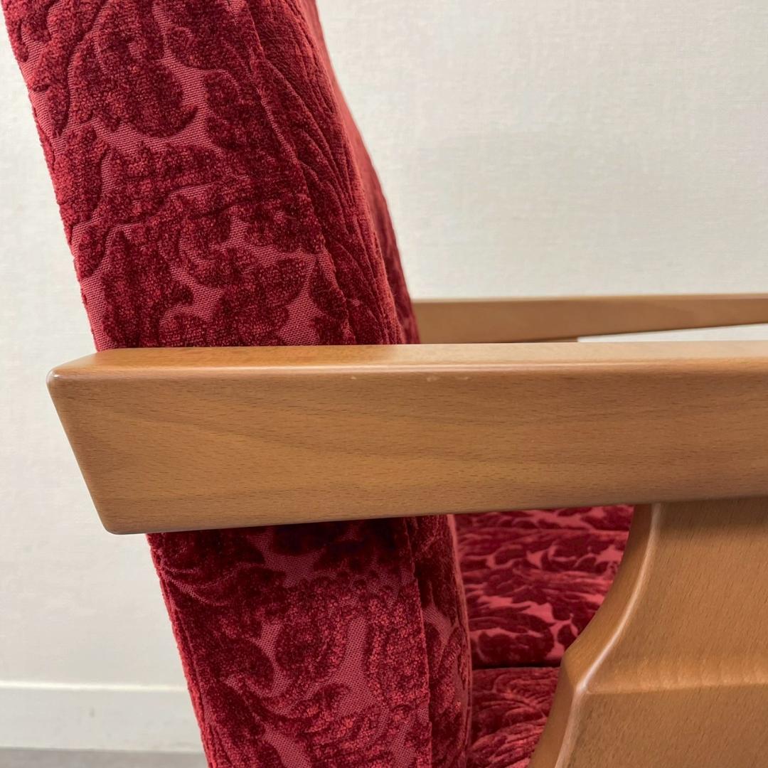 ポスチャーサポートチェア PSC-IV ボルドー 腰痛対策 A