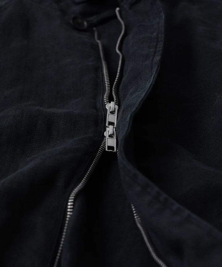 stein『HEAVY LINEN HERRINGBONE ZIPJACKET』