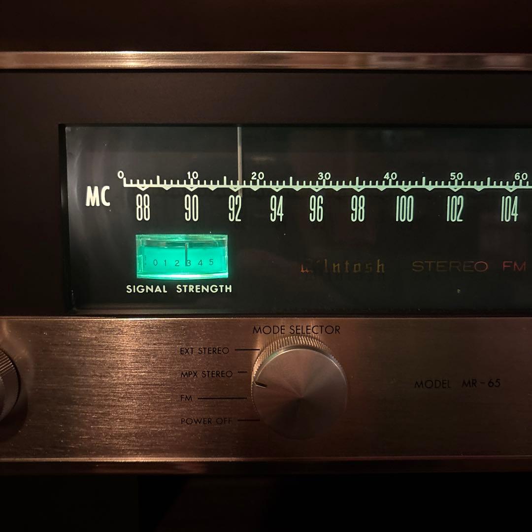 マッキントッシュMR65真空管FMチューナー受信良好