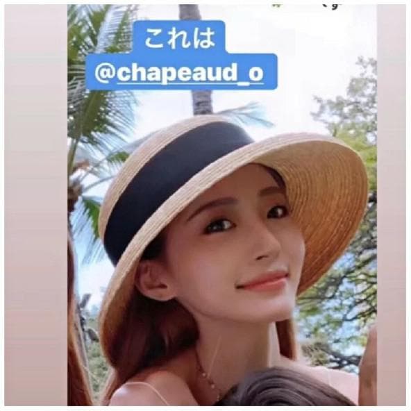 【黒】Chapeau d' O シャポードオー カサブランカ 麦わら帽子