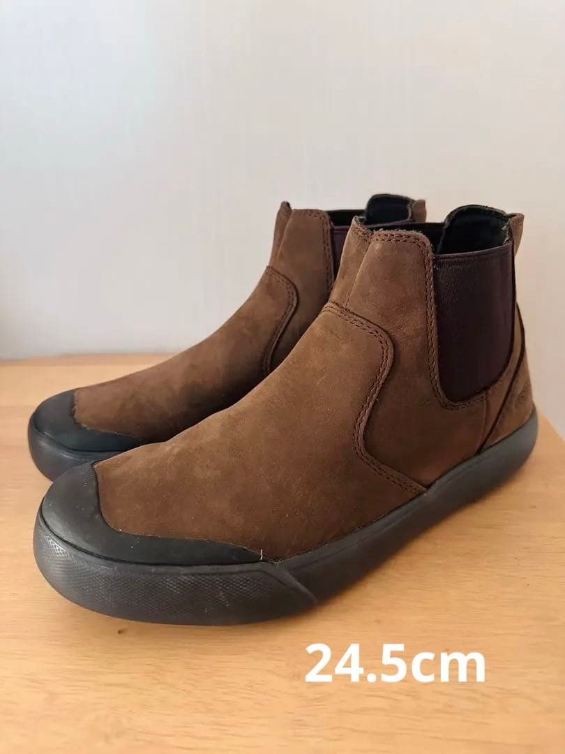 ★お値下げ★KEENレディースエレナ チェルシーブーツブラウン24.5cm