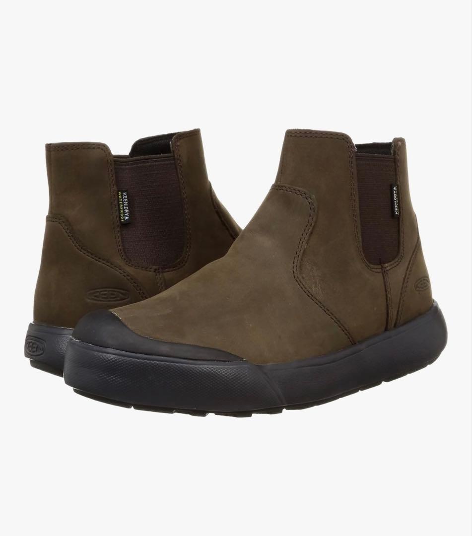 ★お値下げ★KEENレディースエレナ チェルシーブーツブラウン24.5cm