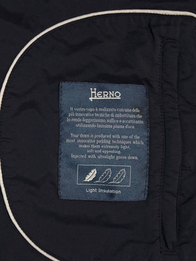 訳あり【HERNO】LEGEND ヘルノ インナーダウンジレ 46
