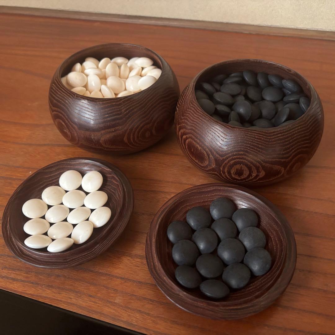 囲碁　本蛤 那智黒　碁石　37号　38号