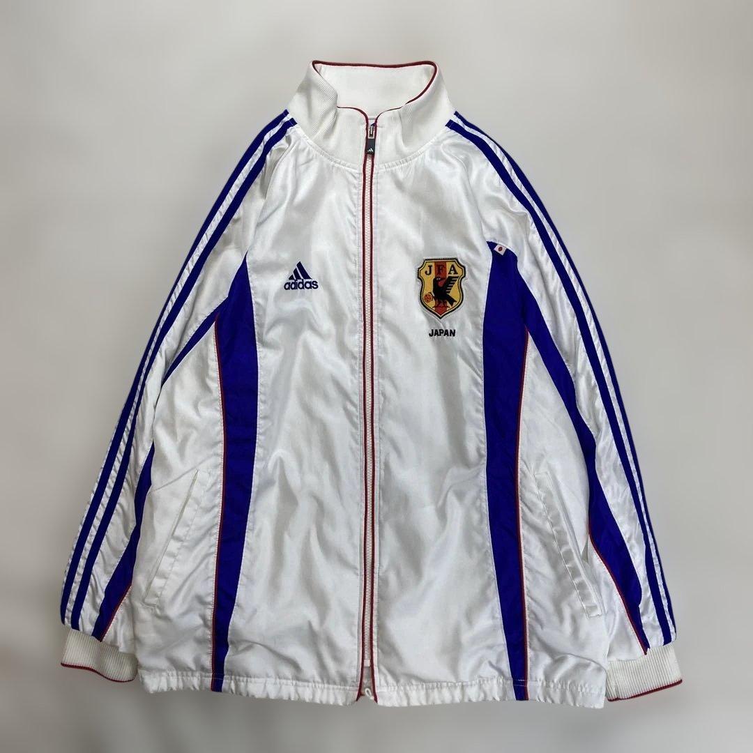 【サッカー１０】希少　アディダス　90sサッカー日本代表　ナイロンジャケッ