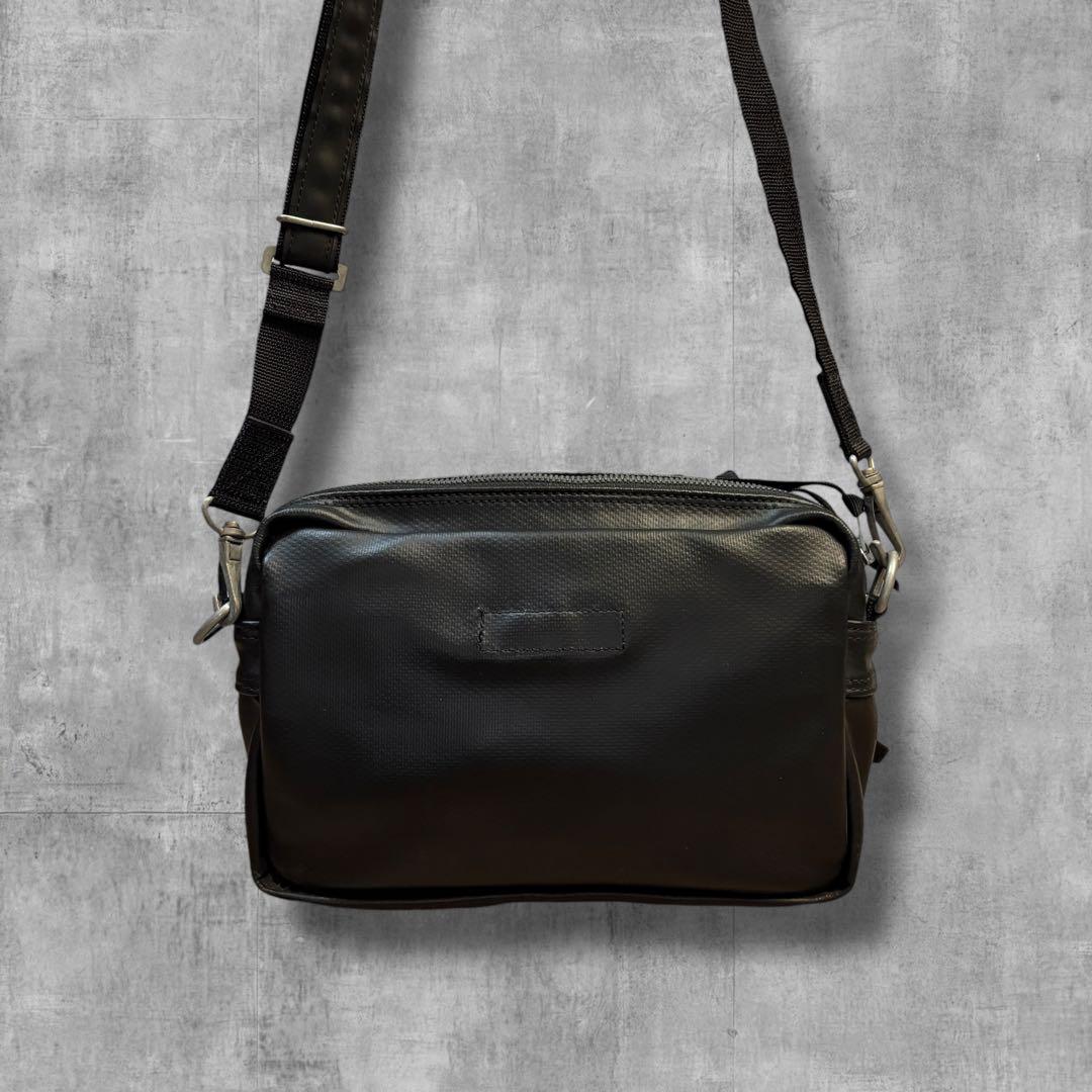 【極美品】ラゲッジレーベル 青タグ ニューライナー ショルダーバッグ 2層 黒