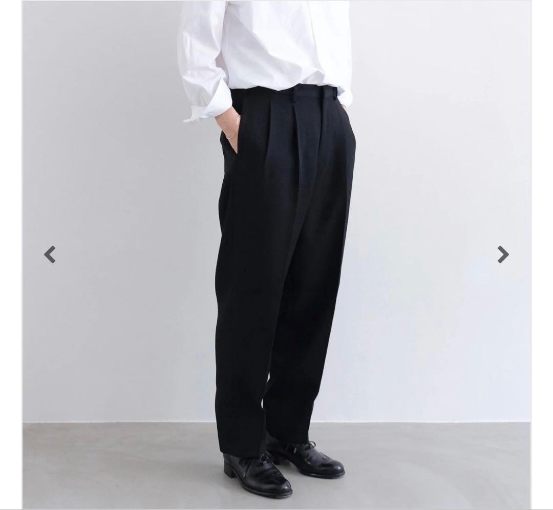 週末限定　HEUGN \"e\" 2 PLEATED TROUSERS