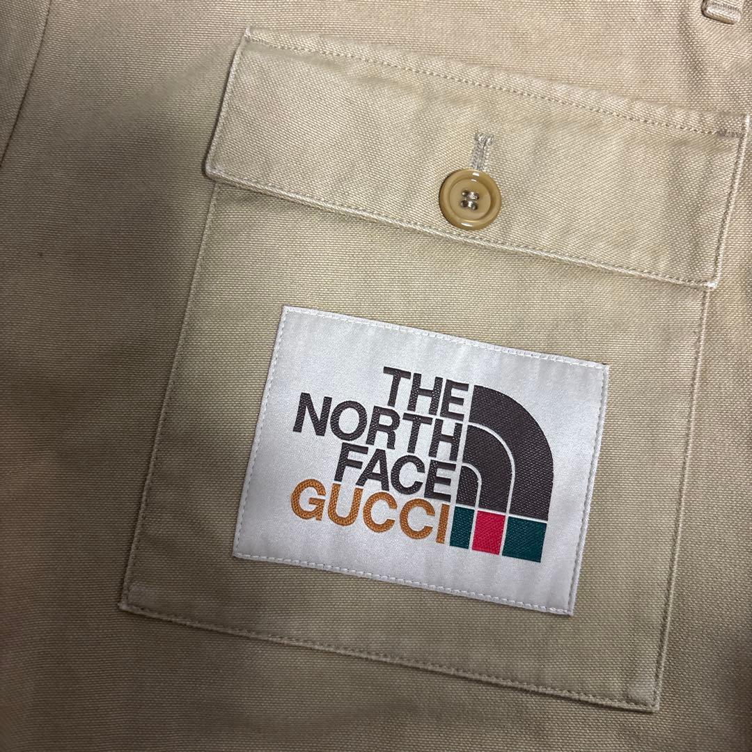 【超美品】THE NORTH FACE x GUCCI ベージュショートパンツ