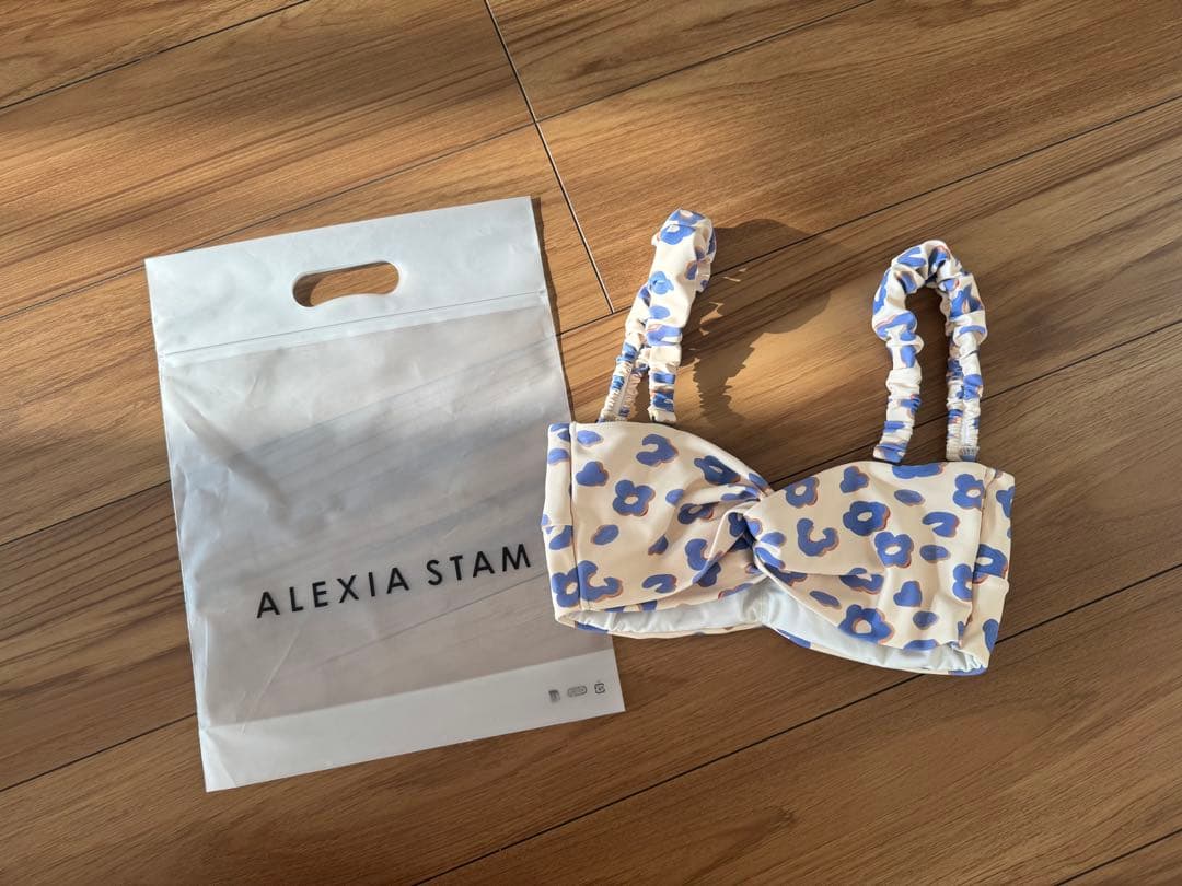 ALEXIA STAM 花柄ビキニトップ Mサイズ