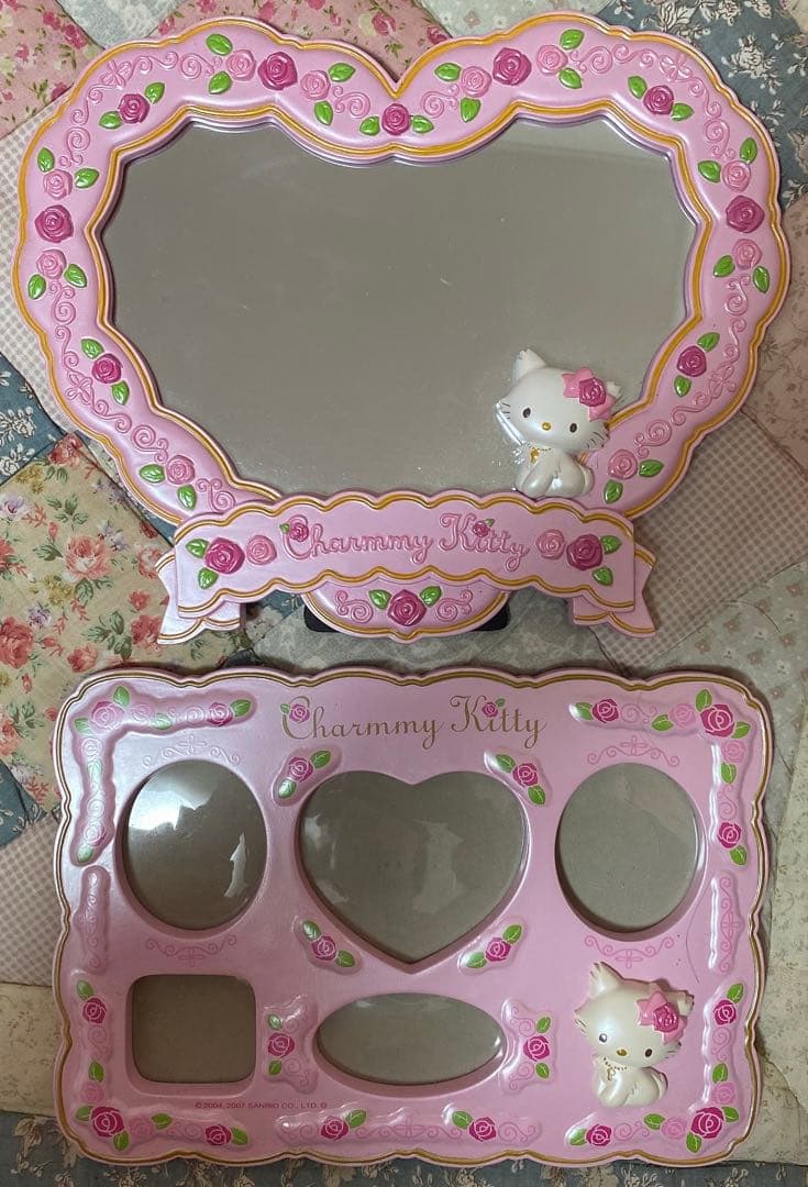 サンリオ チャーミーキティ ミラー 鏡 ピンク 2007年