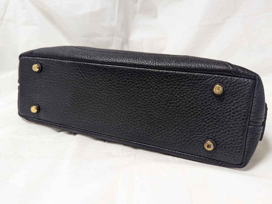 LEATHER JEWELS Crystal　2way バッグ黒　B690