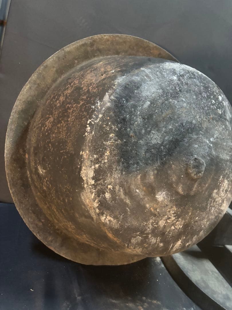 【超特大】横幅60cm 当時物 羽釜 鉄 蓋付き 明治 大正 昭和 レトロ