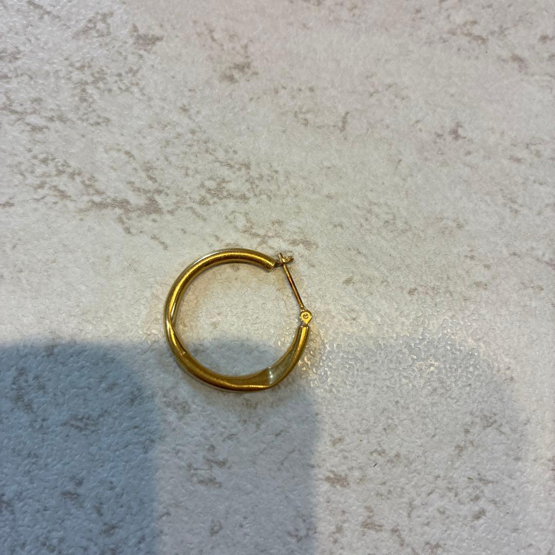 金色フープピアス5個セット