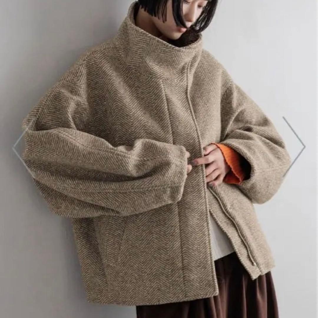 ウーリーテックスタンドブルゾン　ローリーズファーム♩ベージュ未使用