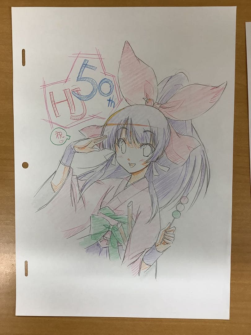 異世界はスマートフォンとともに 原画 ラフ画2枚