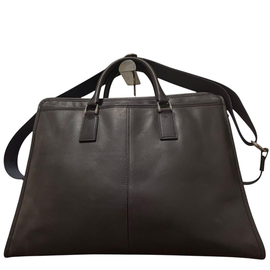 希少✨フラソリティ　2way ショルダーバッグ　ビジネス　ブラック　レザー