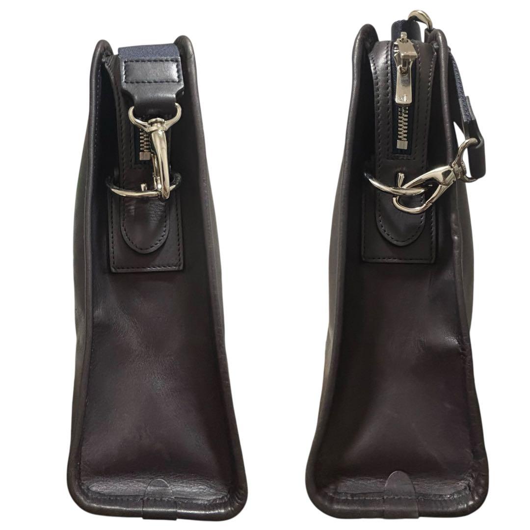 希少✨フラソリティ　2way ショルダーバッグ　ビジネス　ブラック　レザー