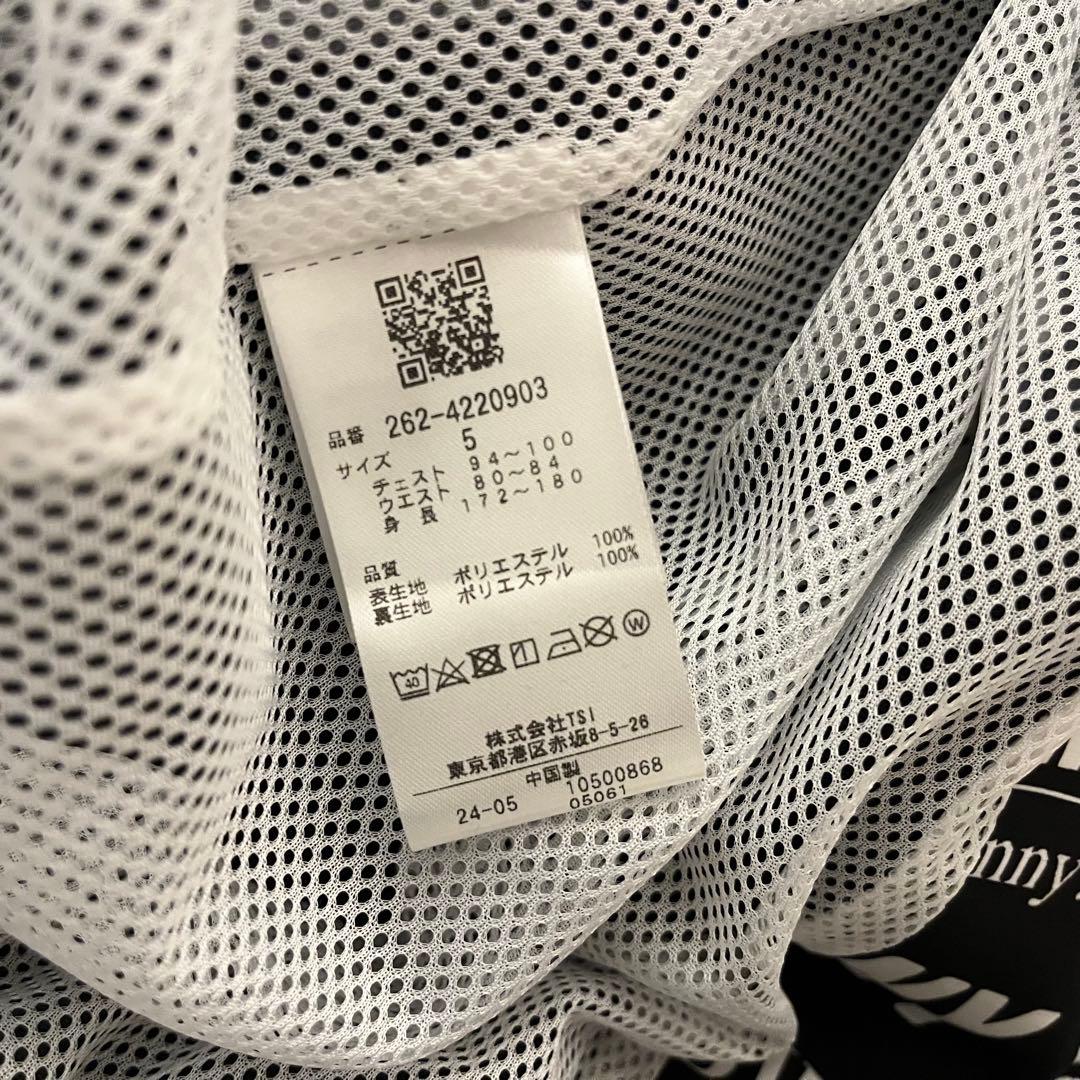 新品★24,200円 ジャックバニー ジップアップフーディブルゾン ロゴ総柄 L