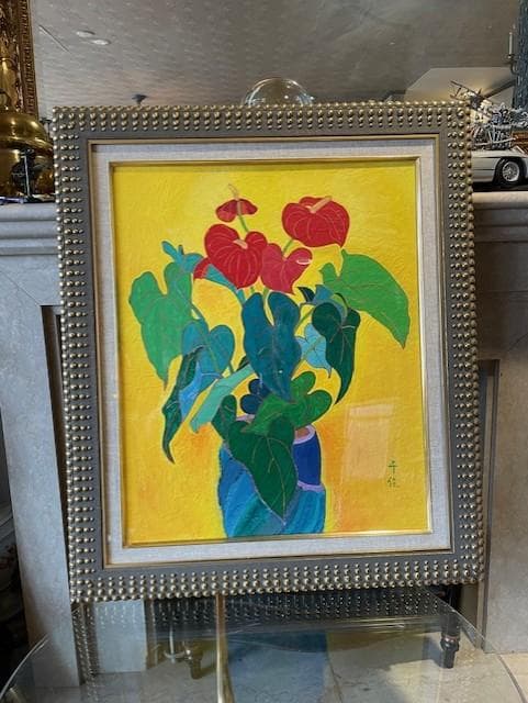 千佳 花瓶の花 絵画