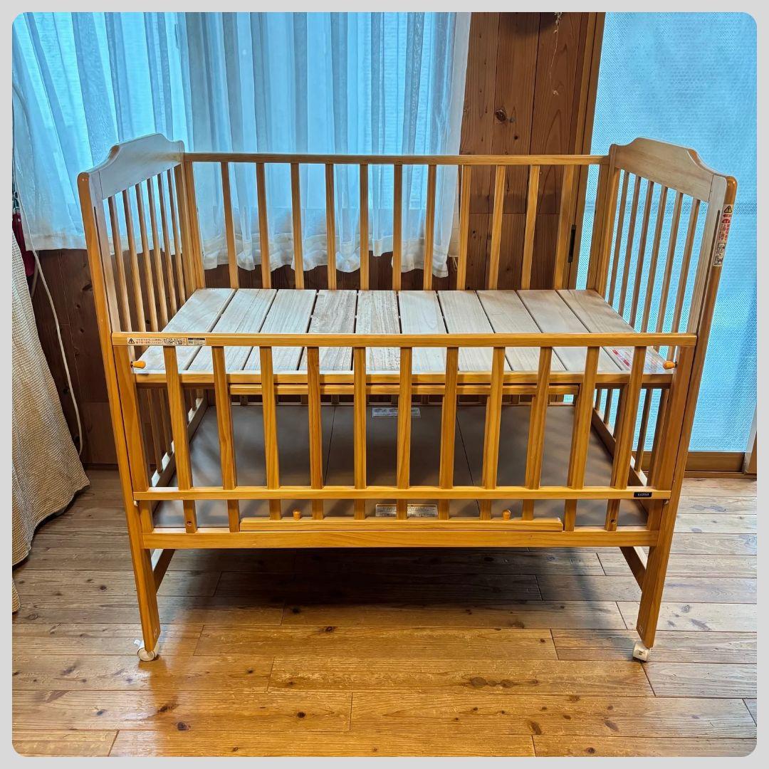 《綺麗❣️早い者勝ち❣️》カトージ　ベビーベット　 ハイシートベビーベッド⭐︎