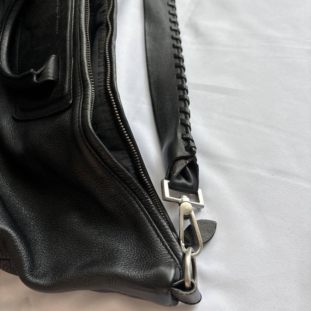 【EMPORIO ARMANI】ブラック ボストンバッグ