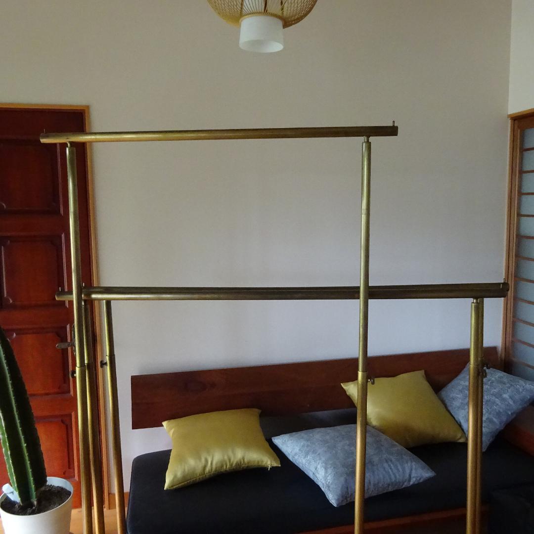 3点セット真鍮系×アイアン ハンガーラックハンガーラックスタンド アンティーク調