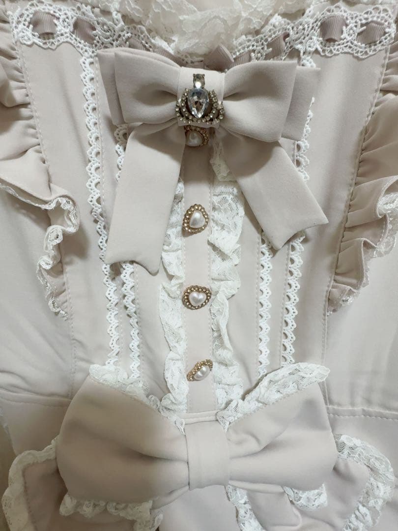 LIZLISA ティアラリボンティアードワンピース