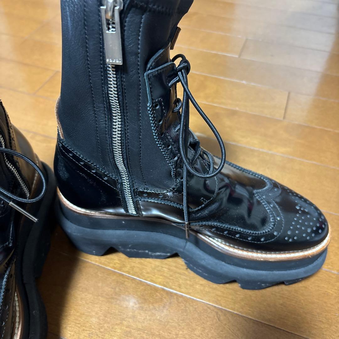 sacai ウイングチップソールブーツ　37