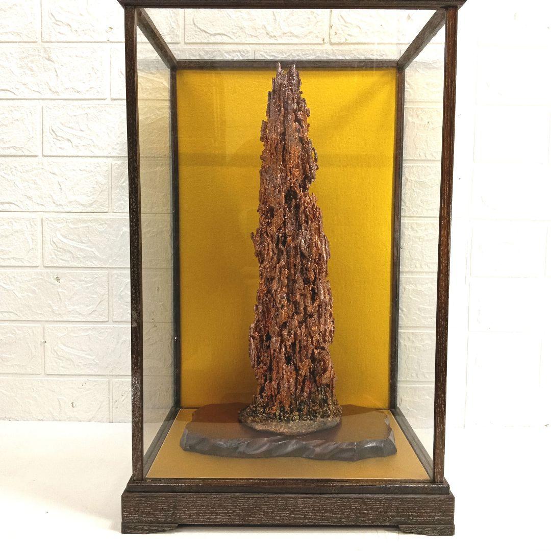 銅滴　台座付き　置物　上197