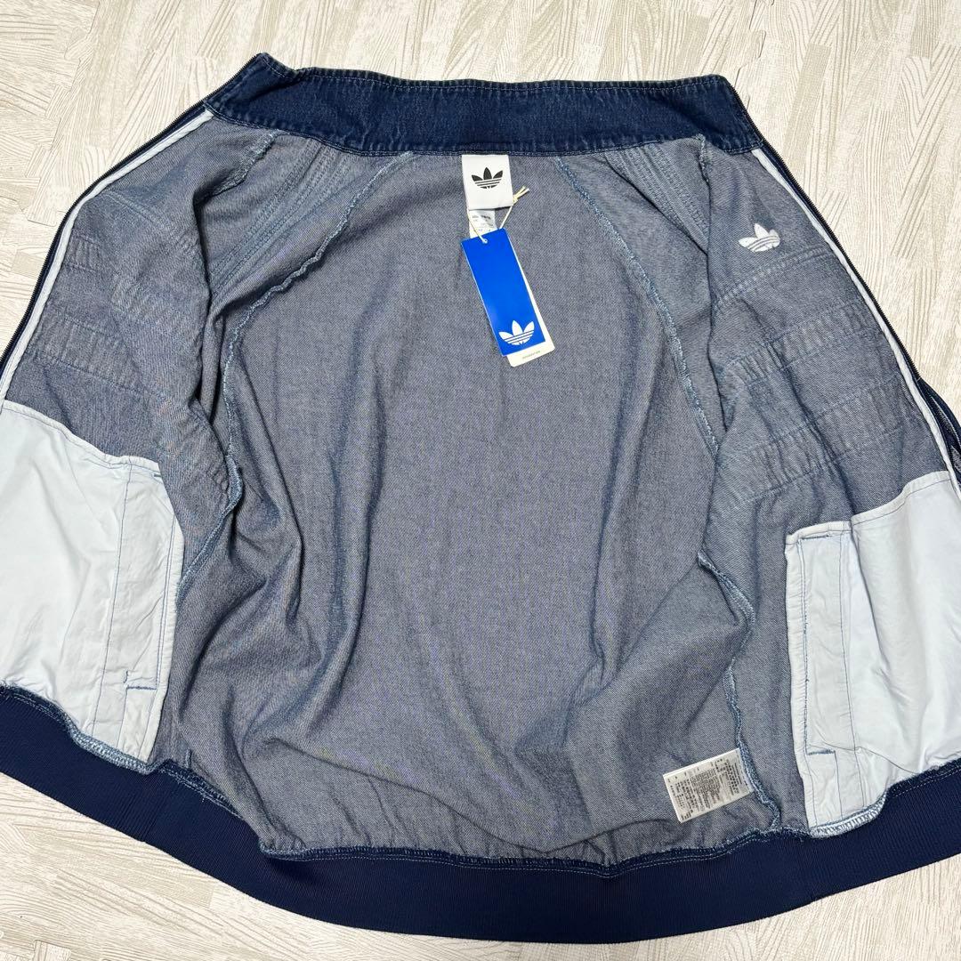 ⭐️未使用⭐️adidas ダークブルー デニムジャケット 2XLサイズ