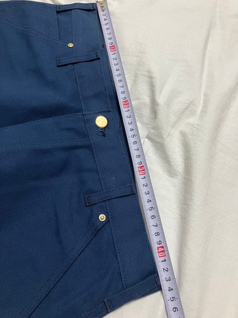 レアB01 ネイビー USA製 ダブルニー Ｗ34L32 未使用 カーハート 紺