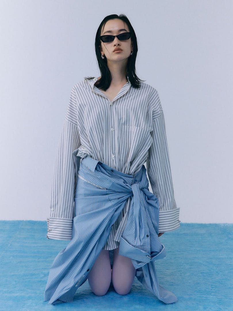 JOSEMOON ジョゼムーン STRIPE SHIRT ストライプ シャツ