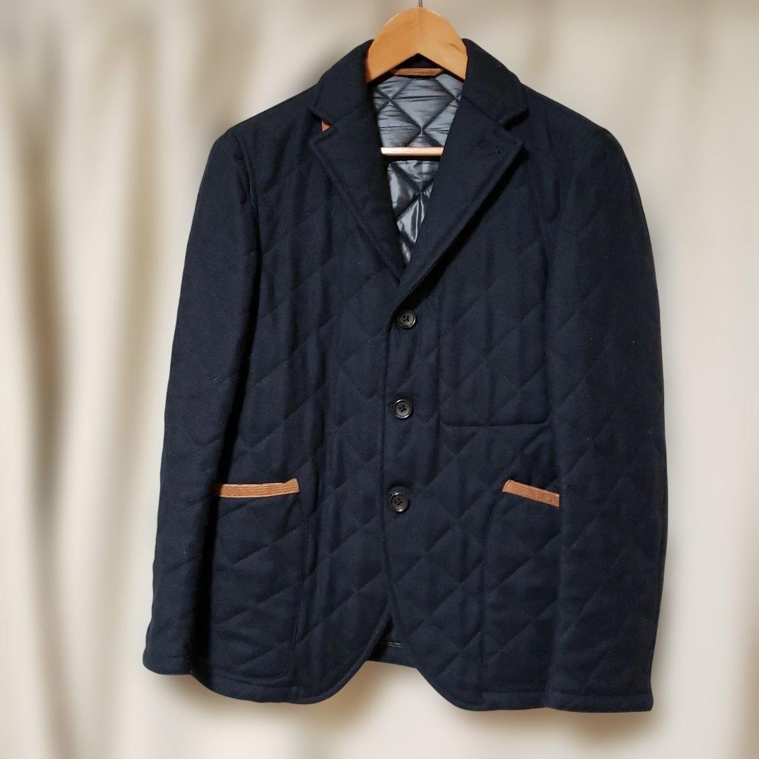 トゥモローランド●テーラードジャケット●XL●キルティング●ウール●美品