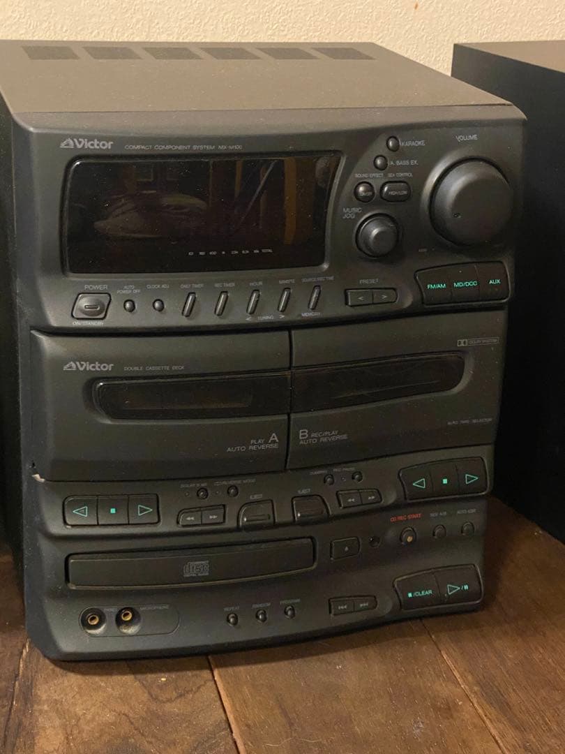 Victor ミニコンポ CDプレーヤー・カセットデッキ