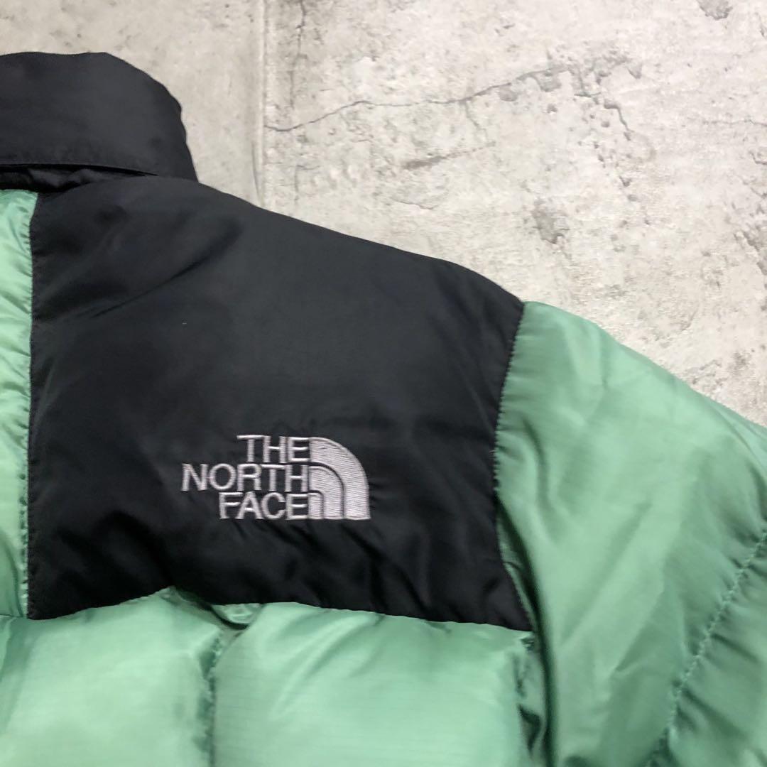 ザノースフェイス　800フィル　ローツェ　ダウンジャケット　グリーン　ヌプシ