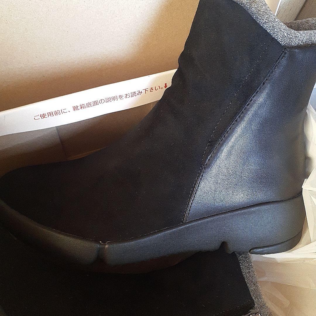fitfit ソフトレザーミドルブーツ