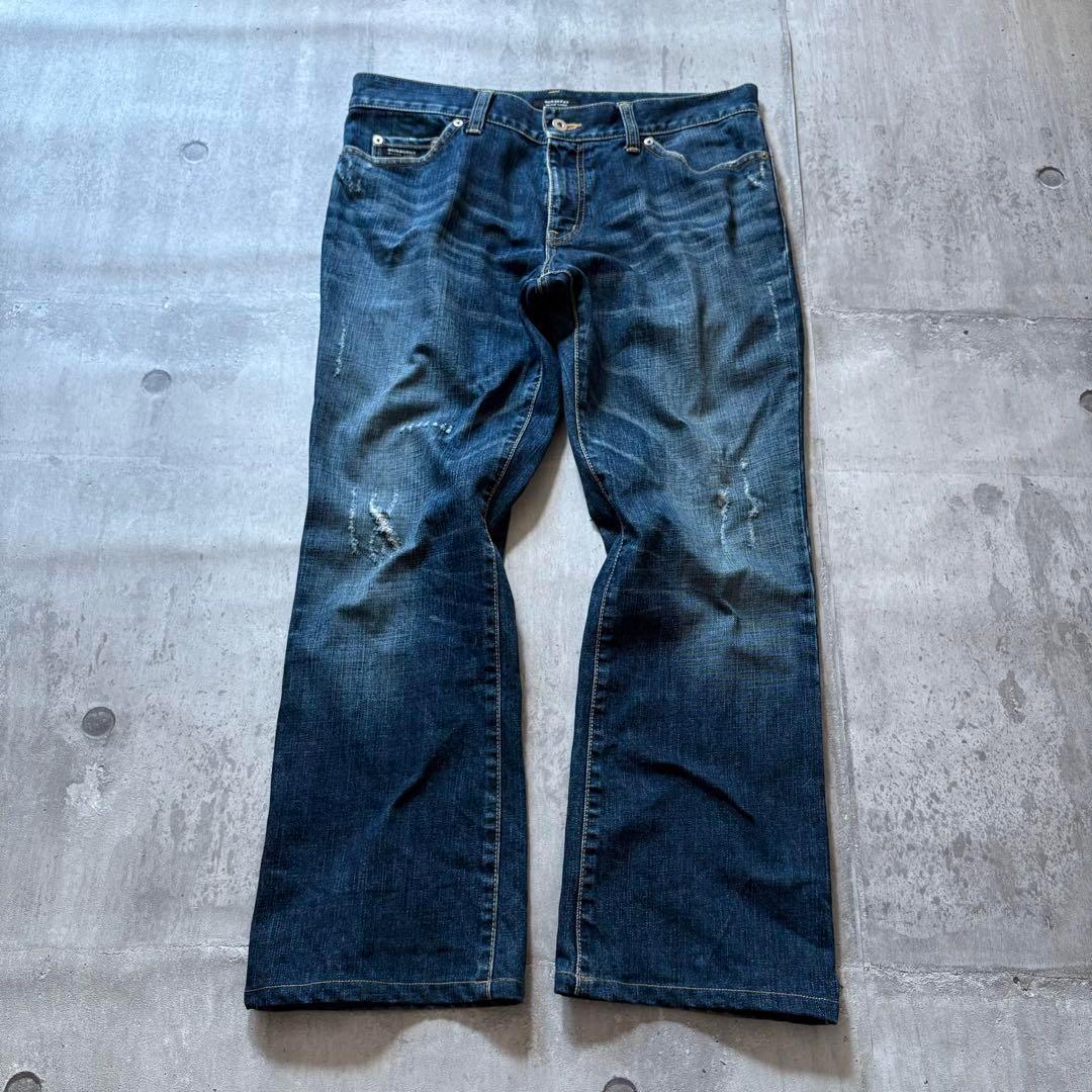 パンツ 00s BURBERRY BLACK LABEL flare jeans y2k