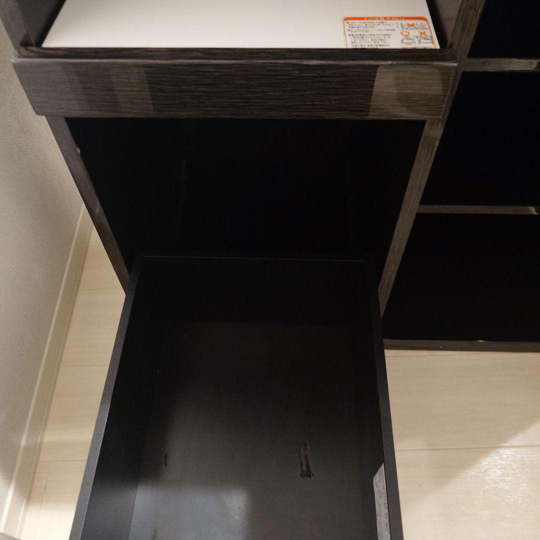 レンジボード　食器棚　カップボード　ブラック