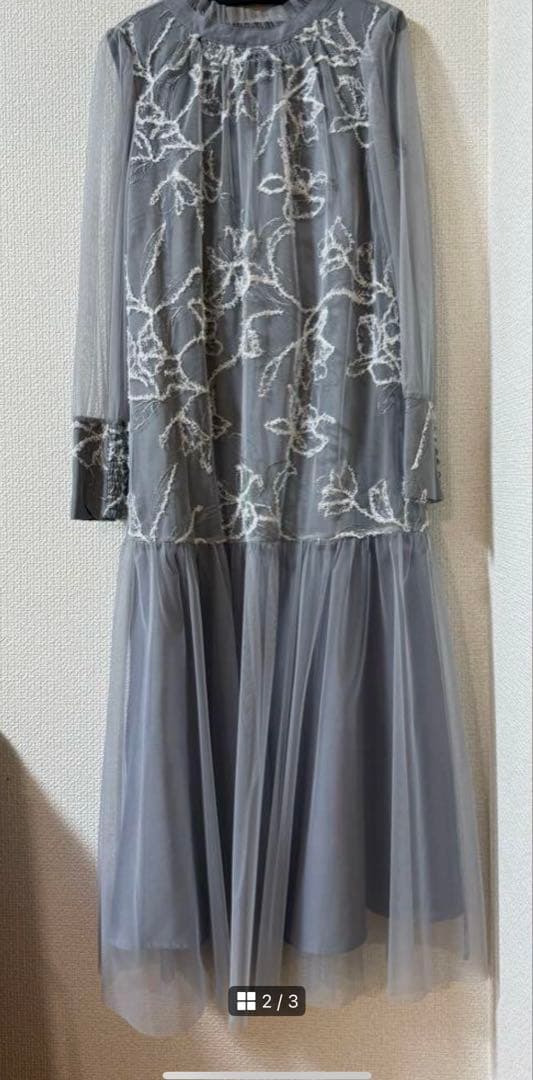 フェザーフラワーチュールドレス 結婚式　オケージョン　Dorry Doll