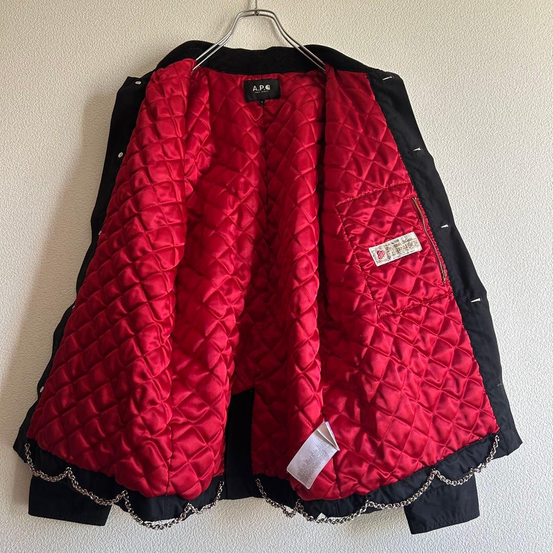 A.P.C. × Carhartt カバーオール 中綿ジャケット チェーン 黒