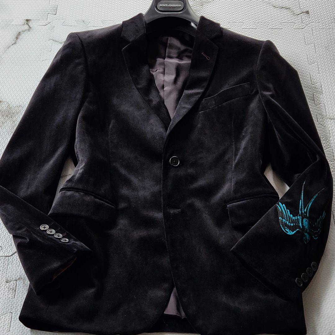 超希少コラボ✨️MARK MAHONEYポールスミス ジャケット ベロア 鳥