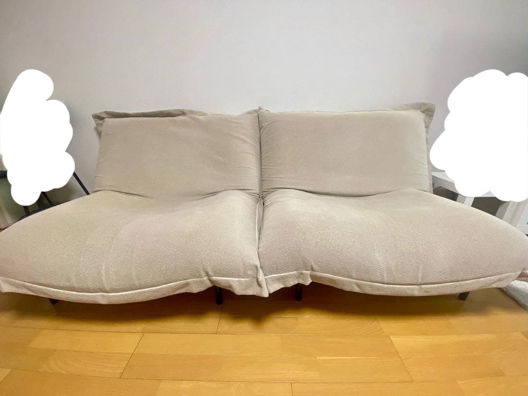 『ぽとゆ』リーン・ロゼ　ロゼカラン1P ファブリックソファ