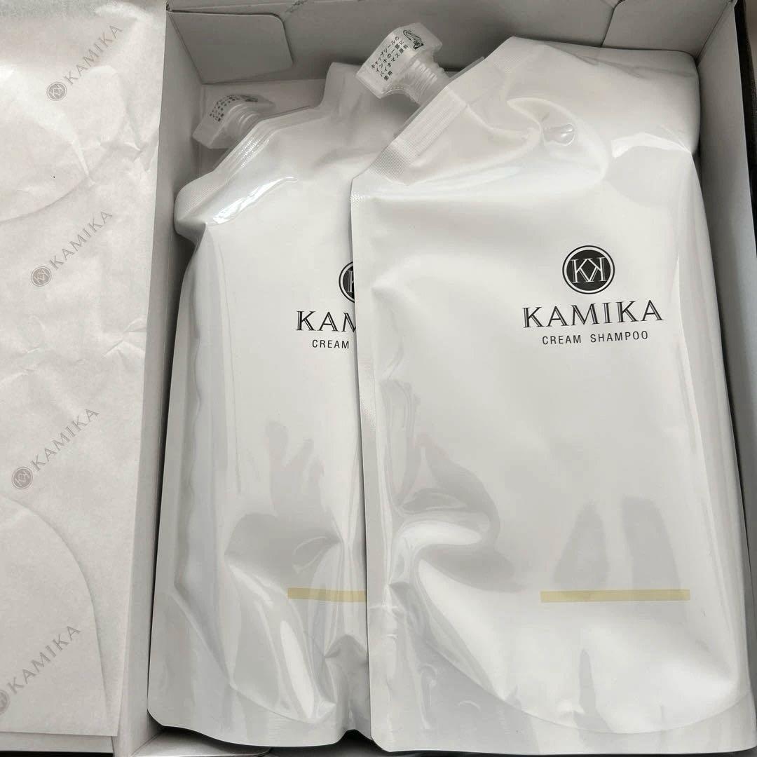 KAMIKA クリームシャンプー ベルガモット ジャスミンの香り 600×2