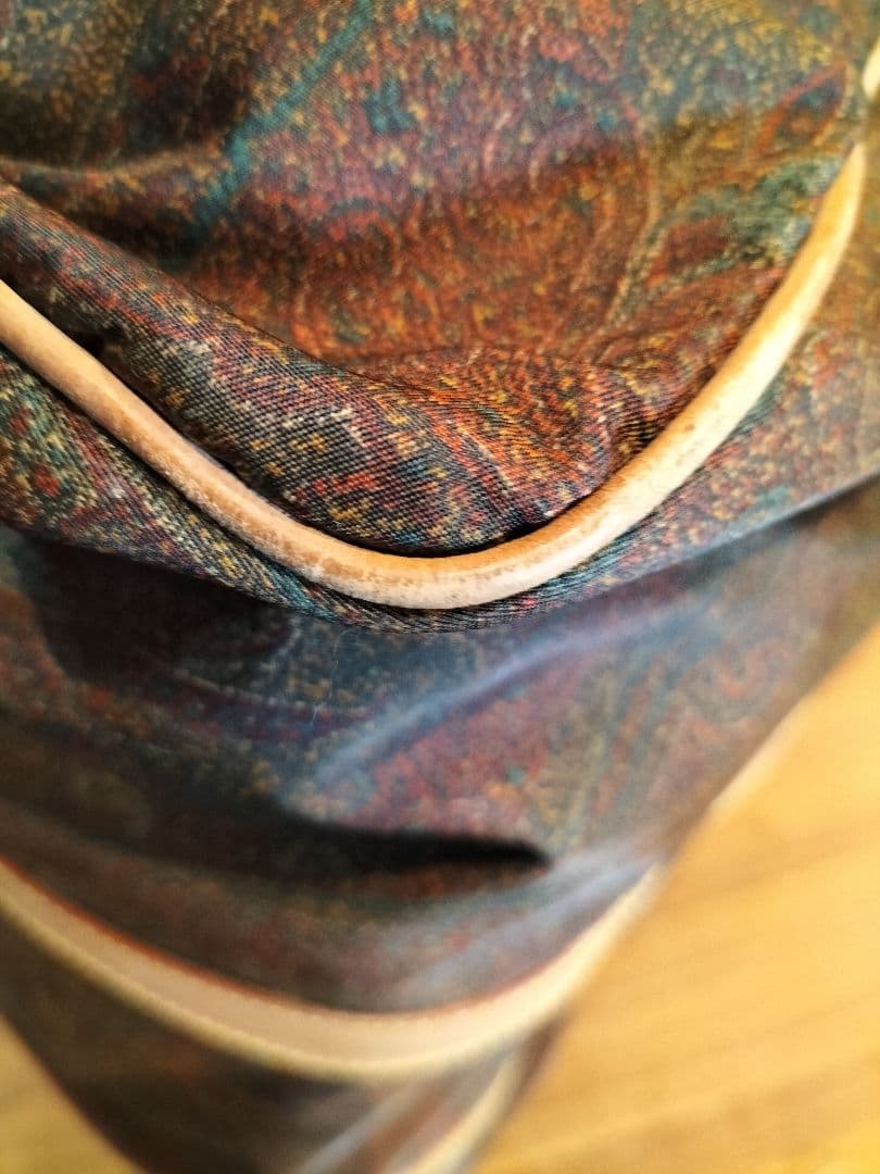 ETRO ペイズリー柄 PVCレザー ボストンバッグ　旅行 ヴィンテージ
