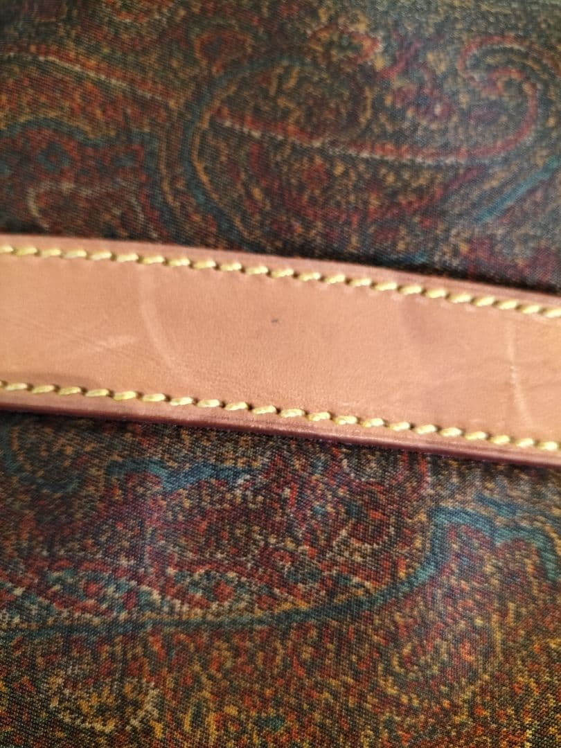 ETRO ペイズリー柄 PVCレザー ボストンバッグ　旅行 ヴィンテージ