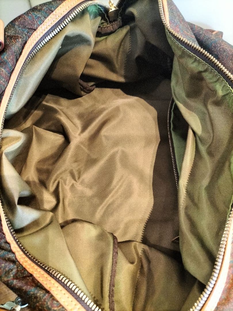 ETRO ペイズリー柄 PVCレザー ボストンバッグ　旅行 ヴィンテージ