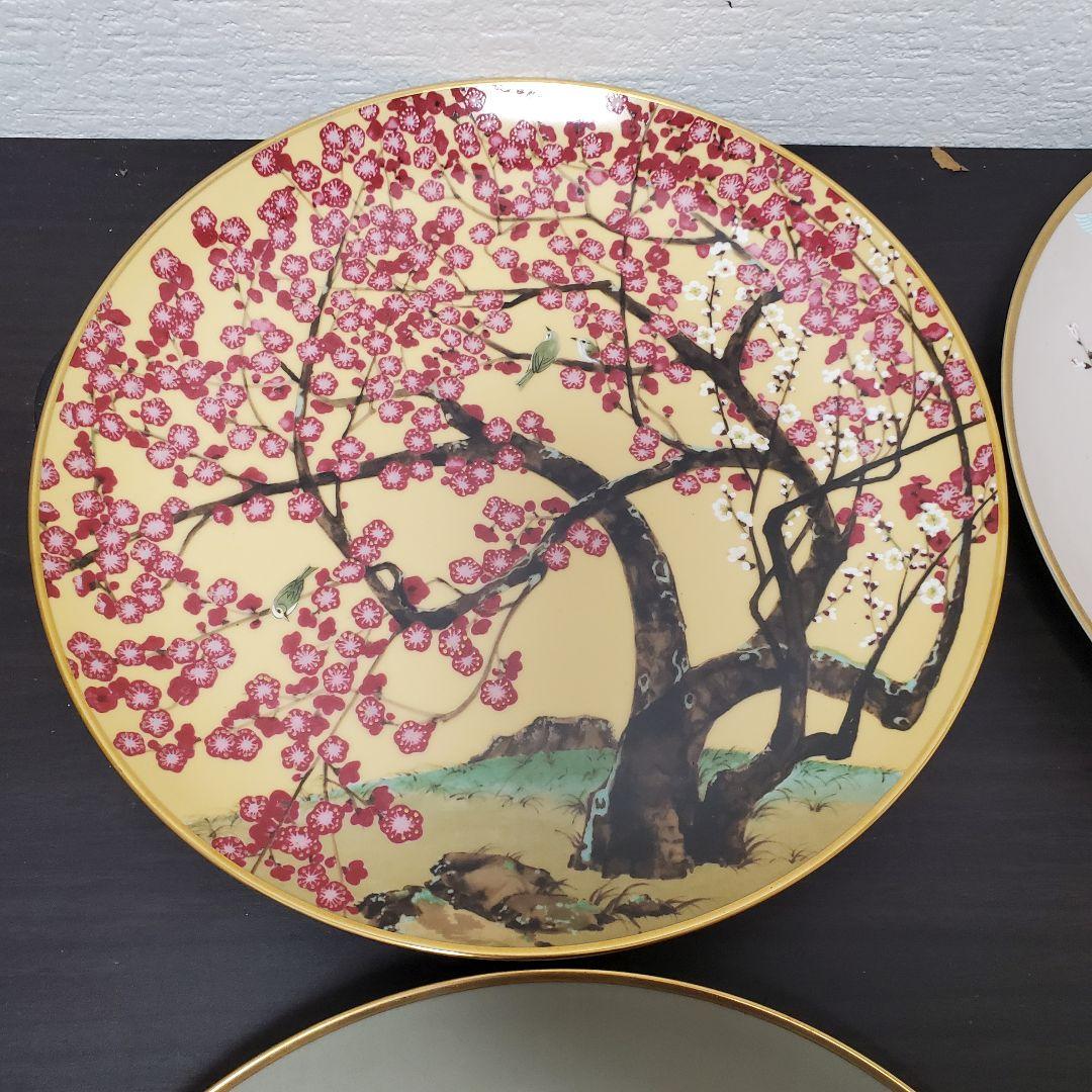 値下げ　フランクリンポーセリン　花鳥　12ヶ月絵皿